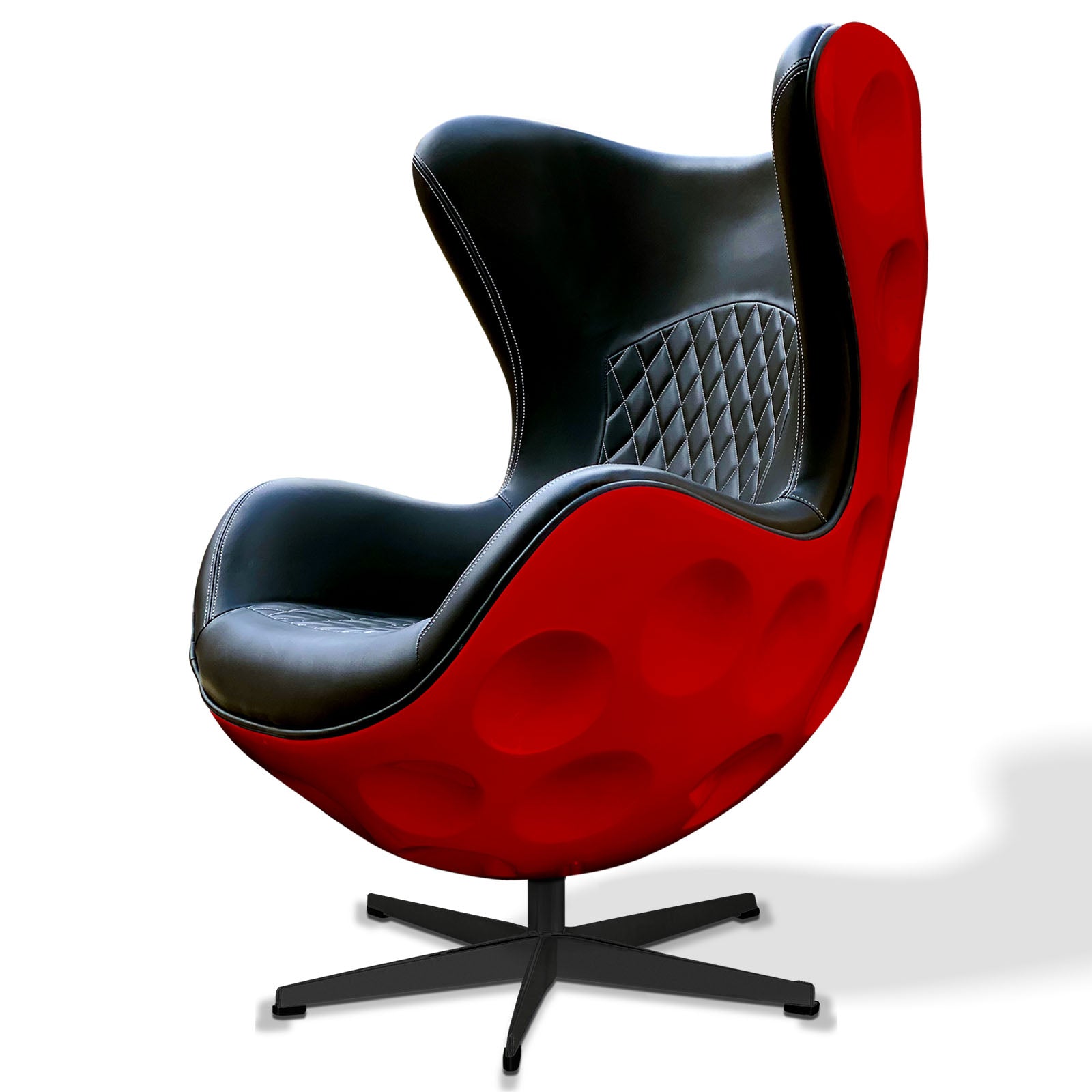 dimple designed-usa-tiger-red-golf-ball-chair-close-up