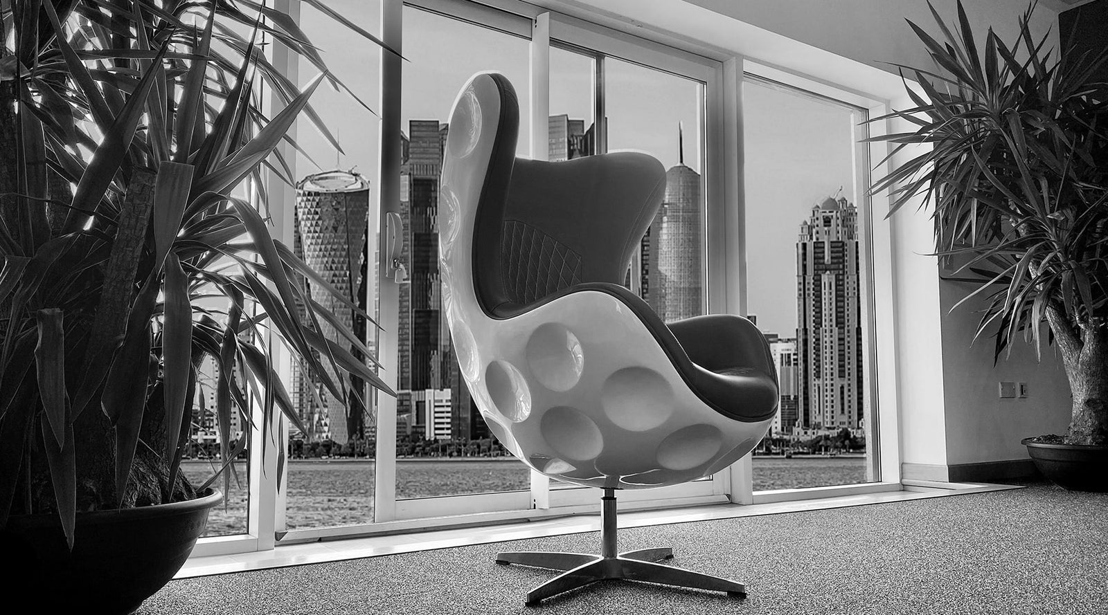In the boardroom.