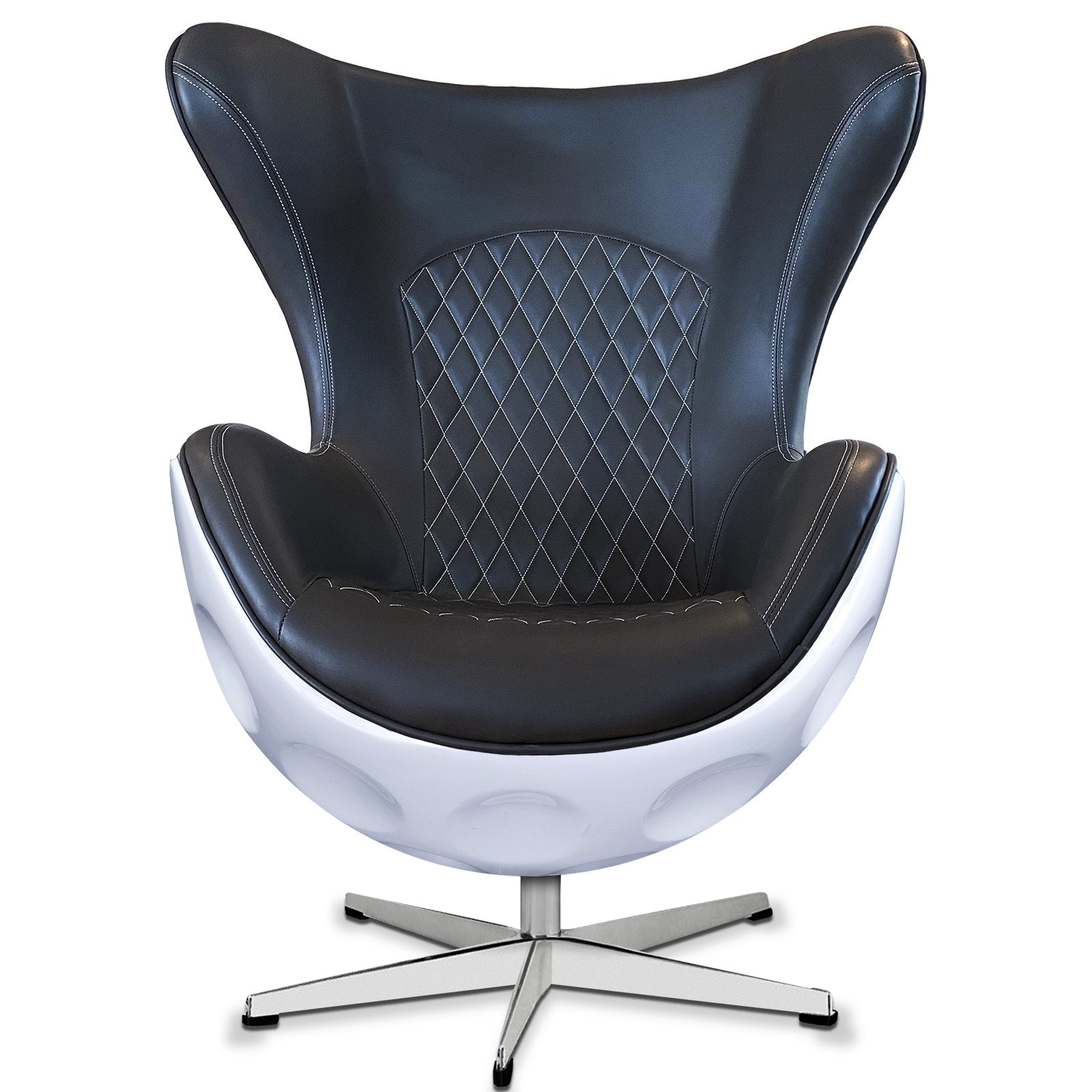 dimple designed golf ball chair front view