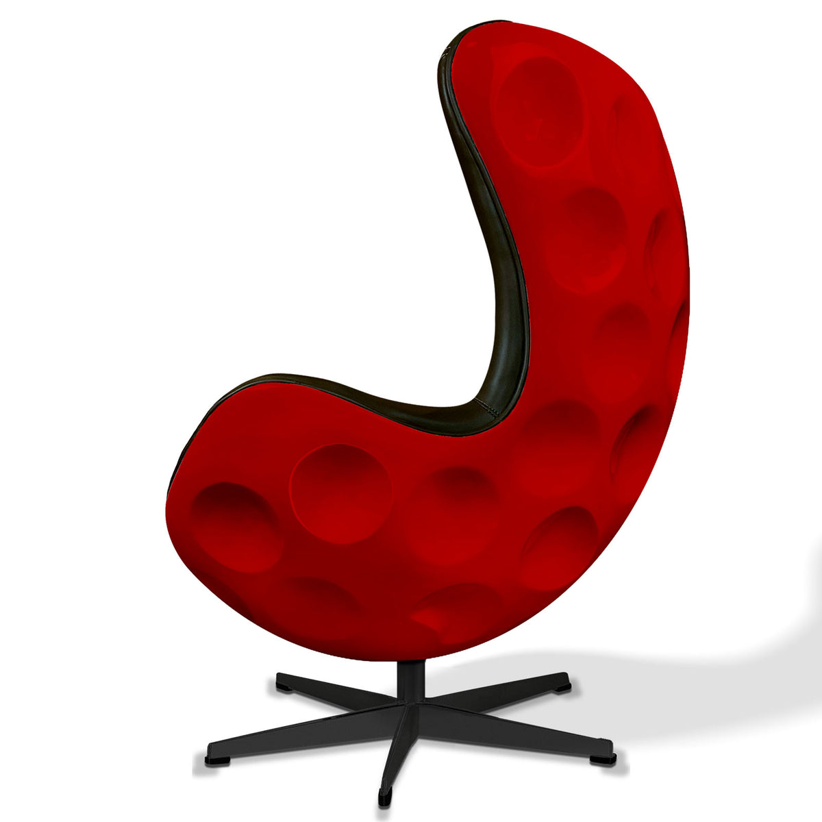 dimple designed-usa-tiger--red-golf-ball-chair-side-view